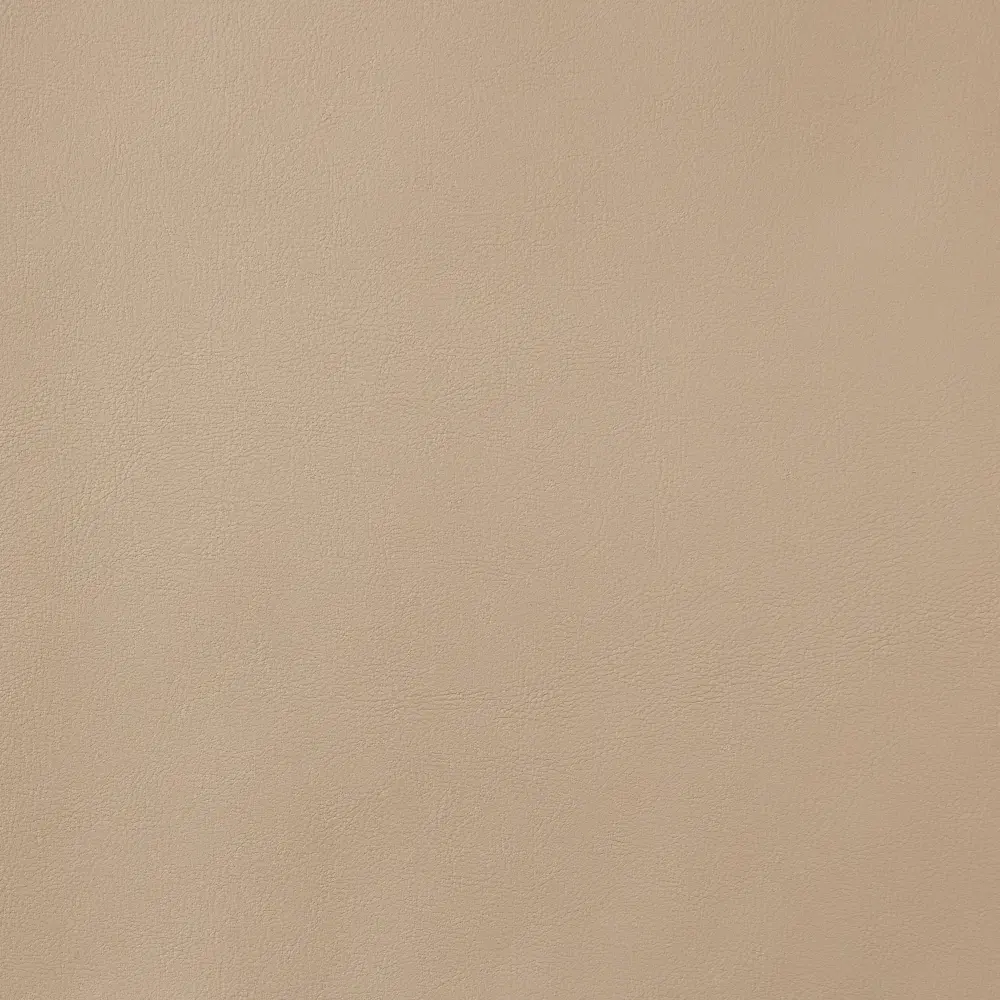 Quinn Sand Beige Vegan Leather Dining Chair - Brass Colour Legs