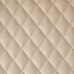 Quinn Sand Beige Vegan Leather Dining Chair - Brass Colour Legs