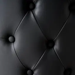 Camille II Black Vegan Leather Dining Chair 