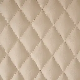 Quinn Sand Beige Vegan Leather Bar Stool  - Brass Colour Legs