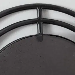 Hippodrome Black Oval Mirror 