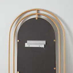 Hippodrome Antique Gold Oval Mirror 