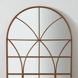 Flavius Arch Mirror -  Brass Colour