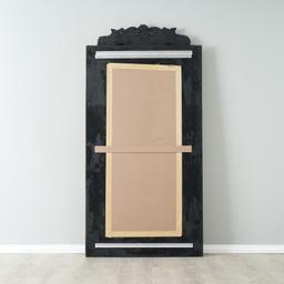 Perry Matte Black Rectangle Mirror 