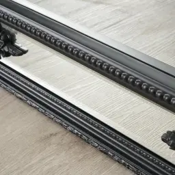 Perry Matte Black Rectangle Mirror 