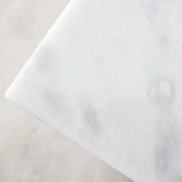 Masa Natural White Marble Dining Table  - Black Legs 200cm