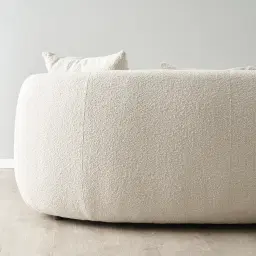 Everett Cream Boucle 3-Seater Sofa