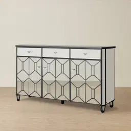 Madeleine Mirror Sideboard - Black Frame