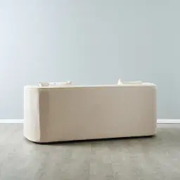 Ava Cream Fabric 2-Seater Sofa