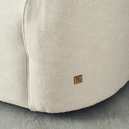 Ava Cream Fabric 2-Seater Sofa