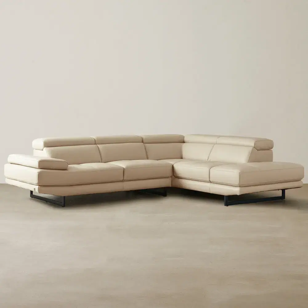 Aster Almond Cream Modular Right Chaise Lounge 