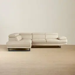 Aster Almond Cream Modular Left Chaise Lounge  