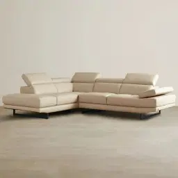 Aster Almond Cream Modular Left Chaise Lounge  