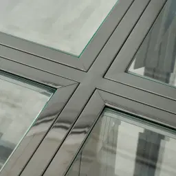 Titus Black Nickel Dining Table - Glass Top