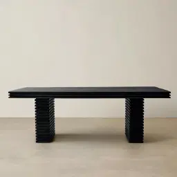 Rafiki Black Mango Wood Dining Table - Medium 