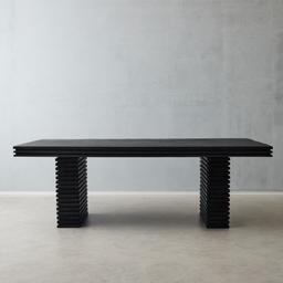 Rafiki Black Mango Wood Dining Table - Large 