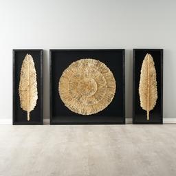 Leilani Black and Gold Paper Shadow Box 