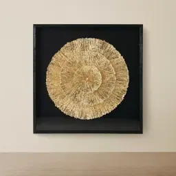 Leilani Black and Gold Paper Shadow Box 