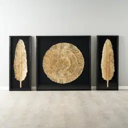 Marigold Black and Gold Paper Shadow Box 