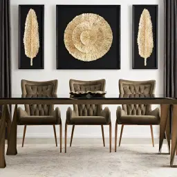 Marigold Black and Gold Paper Shadow Box 