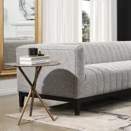 Astoria III Mid Grey Woven Fabric 2-Seater Sofa