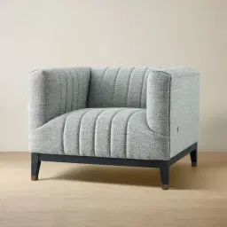 Astoria III Mid Grey Woven Fabric Chair 