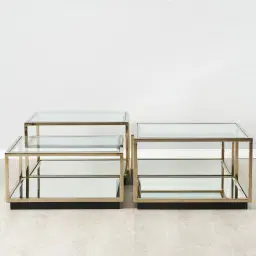 Cameron Champagne Gold Coffee Table