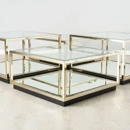 Cameron Champagne Gold Coffee Table