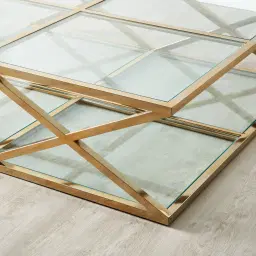San Marco ll Champagne Gold Coffee Table