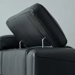 Bruce Black Leather 3-Seater Electric Recliner 