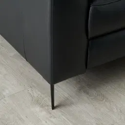 Bruce Black Leather 2-Seater Electric Recliner 