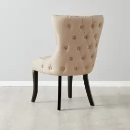 Camille II Beige Vegan Leather Dining Chair 