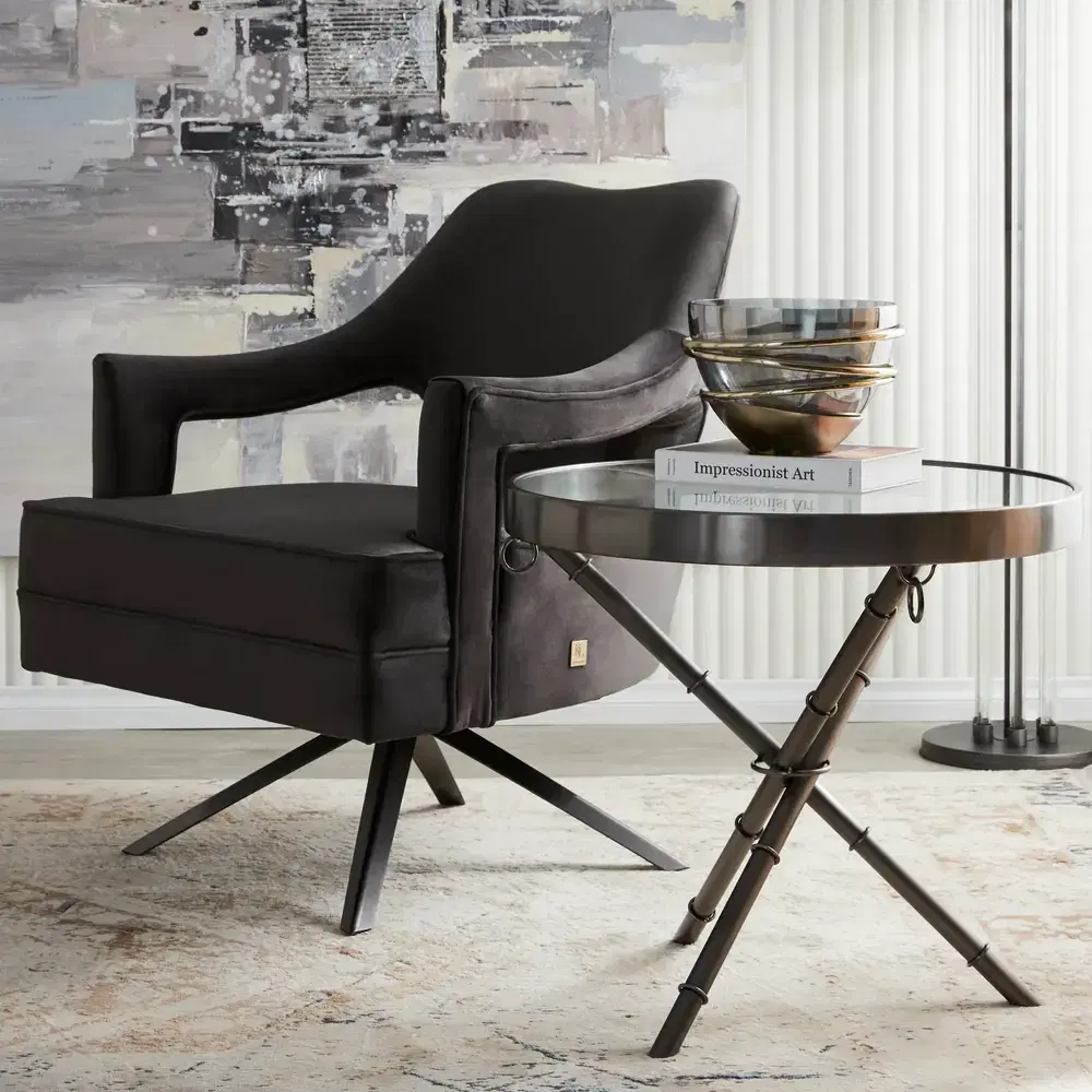 Sandringham Black Nickel Side Table