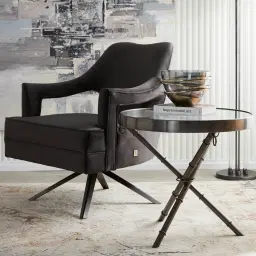 Sandringham Black Nickel Side Table