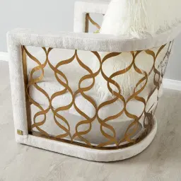 Quentin II Beige Fabric Occasional Chair