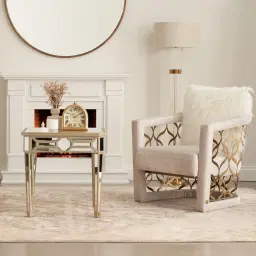 Quentin II Beige Fabric Occasional Chair