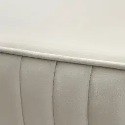 Hilda II Cream Velvet Ottoman 