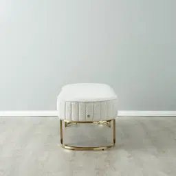 Hilda II Cream Boucle Ottoman 