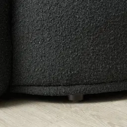 Everett Black Boucle 2 Seater Sofa 