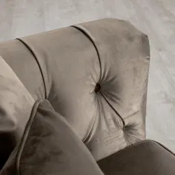 Audrey Mushroom Velvet Corner Sofa