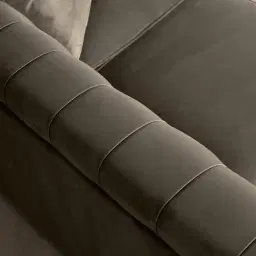 Audrey Mushroom Velvet Corner Sofa