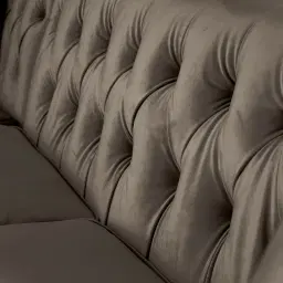 Audrey Mushroom Velvet Corner Sofa