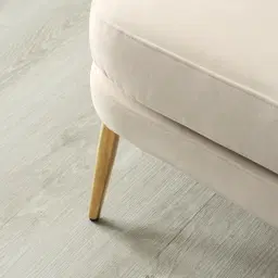 Anya Cream Velvet with Back Pattern Occasional Chair