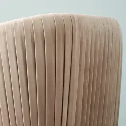 Crown Beige Velvet Occasional Chair