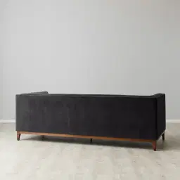Humphrey Charcoal Velvet 3-Seater Sofa