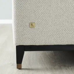 Humphrey Ash Grey Fabric 3-Seater Sofa