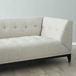 Humphrey Ash Grey Fabric 3-Seater Sofa