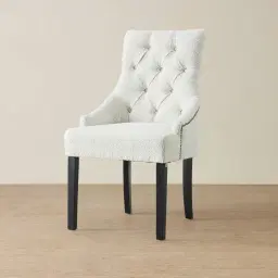 Saxon Cream Boucle Dining Chair  