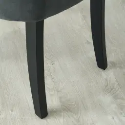 Saxon Charcoal Velvet Dining Chair 