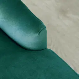 Saxon Peacock Blue Velvet Dining Chair  